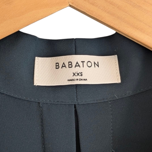 Babaton Deep Teal Sleeveless Blouse Minimalist Design - Picture 3 of 9